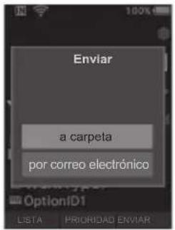 OLYMPUS DS9000 - Selezione [a carpeta] o [por correo electrónico]. - 1
