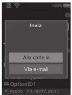 OLYMPUS DS9000 - Selezione [Alla cartella] o [Via e-mail]. - 1