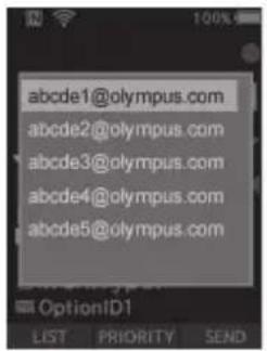 OLYMPUS DS9000 - Atlasiet opciju [to Folder] vai [by E-mail]. - 2