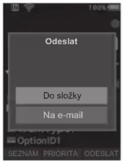 OLYMPUS DS9000 - Zvolte moznost [Do slozky] nebo [Na e-mail]. - 1