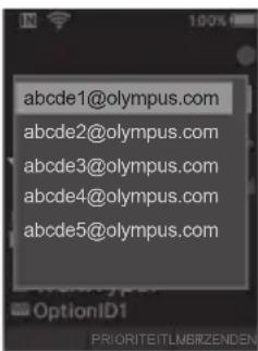 OLYMPUS DS9000 - Het dicteerbestand delen via wifi (alleen DS-9500) - 2
