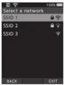 OLYMPUS DS9000 - Select the access point - 1
