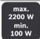 BOSCH GAS 35 AFC - Min/Max - 1