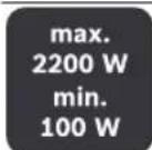 BOSCH GAS 35 AFC - Min/Max Plynula regulacia sacej sily: - 1