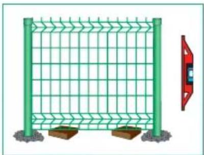 Giardino 9820200 - POSE DES PANNEAUX: POTEAU RECTANGULAIRE : AU SOL - 1
