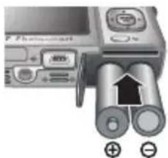 HP PhotoSmart M737 - Colocacion de las pilas - 1