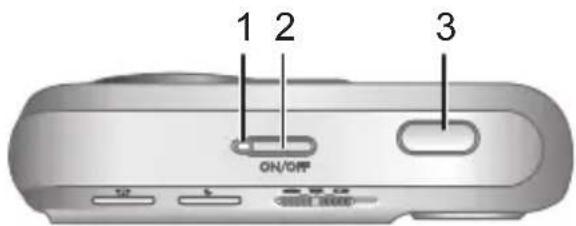 HP PhotoSmart M737 - Ober- und Rückseite der Kamera - 1