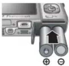 HP PhotoSmart M737 - Setting up your camera Install the batteries - 1