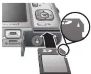 HP PhotoSmart M737 - Einsetzen und Formatieren einer optionalen Speicherkarte - 1