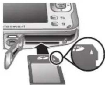 HP PhotoSmart R830 - Insertion et formatage d'une carte mémoire (en option) - 1