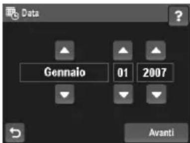 HP PhotoSmart R937 - Impostazione della data e dell'ora - 1