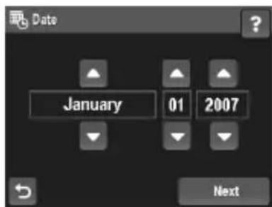 HP PhotoSmart R937 - Set the date and time - 1