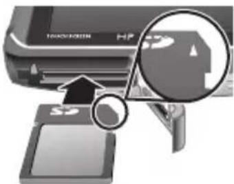 HP PhotoSmart R937 - Instalacion y formateo de una tarjeta de memoria optional - 1