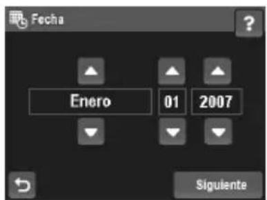 HP PhotoSmart R937 - Ajuste de la Fecha y la hora - 1