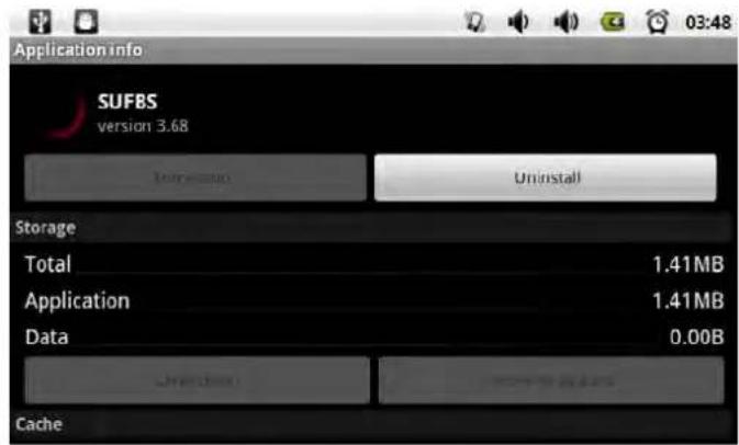 COBY Kyros MID1024 - +Pour désinstaller une application : - 2