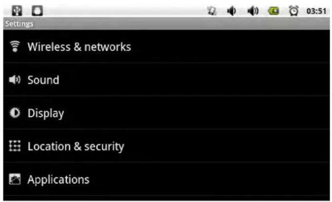 COBY Kyros MID1024 - Setting the System Options - 4