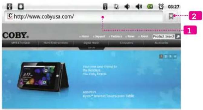 COBY Kyros MID1024 - Browsing the Web - 3