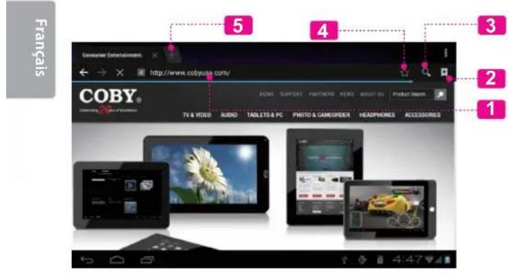 COBY Kyros MID7033 - Naviguer sur le Web - 1