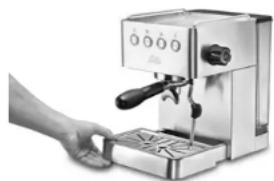 Solis Personal Barista 1150 - ■ PULIZIA DELLA VASCHETTA RACCOGLI-GOCCE E DELLA GRIGLIA APPOGGIO-TAZZE - 1