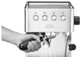 Solis Personal Barista 1150 - MISE EN PLACE DU PORTE-FILTRE - 1