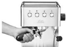 Solis Personal Barista 1150 - INSERTING THE PORTAFILTER - 1