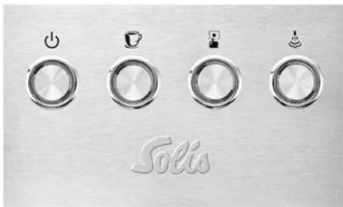 Solis Personal Barista 1150 - ▲ DE KNOPPEN EN FUNCTIE - 1