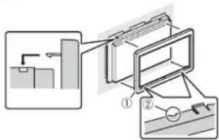 PIONEER AVICZ820DAB - Installation with the holder - 3
