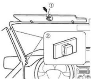 PIONEER AVICZ820DAB - Montage sur le pare-soleil - 2