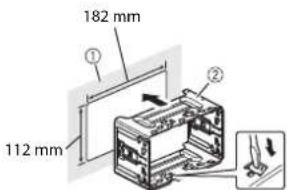 PIONEER AVICZ820DAB - Instalacion con el soporte - 1