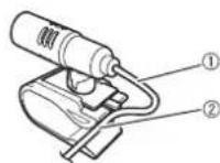 PIONEER AVICZ820DAB - De microfoon installeren - 1