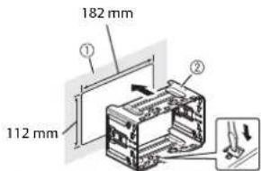 PIONEER AVICZ620BT - Installation with the holder - 1