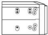PIONEER AVICZ620BT - Installation using the screw holes on the side of this product - 1