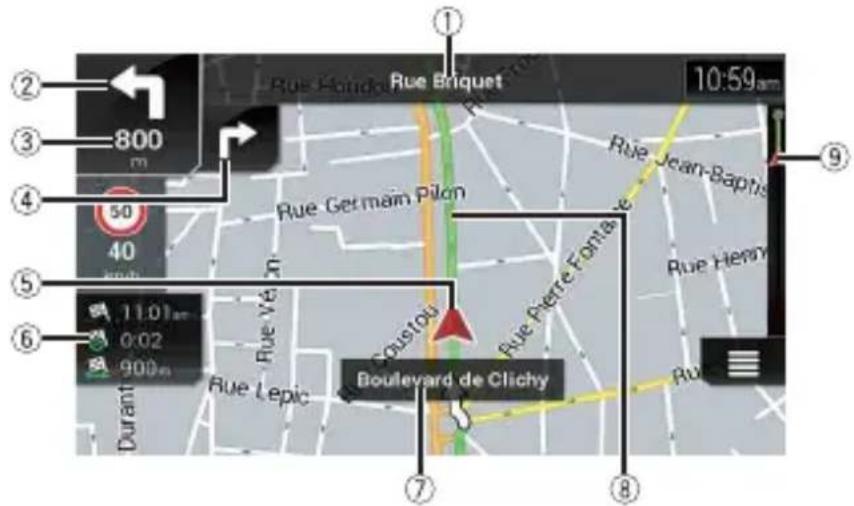 PIONEER AVICZ820DABC - Écran de la carte - 1