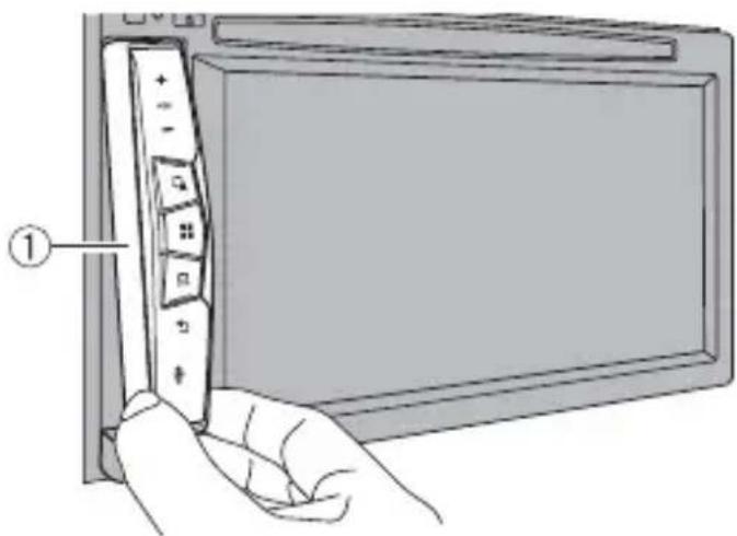 PIONEER AVICZ820DABC - Retrait de la façade amovible - 2