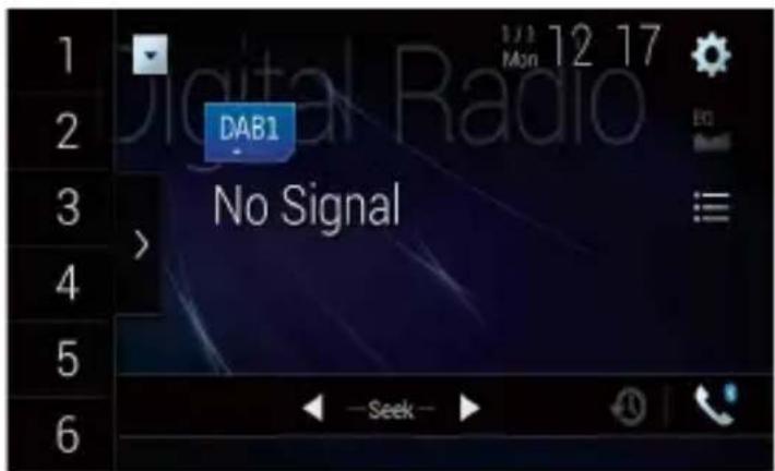 PIONEER AVICZ820DABC - Écran de la fonction Radio numérique - 1
