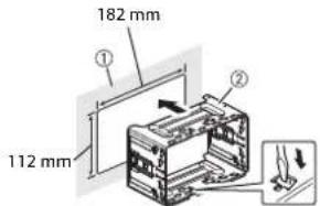 PIONEER AVHZ9200DAB - Installatie met de houder - 1