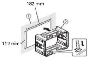 PIONEER AVHZ9200DAB - Instalación con el soporte - 1