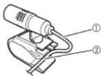 PIONEER AVHZ9200DAB - Mounting on the sun visor - 1