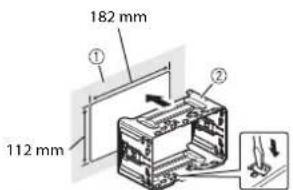 PIONEER AVHZ9200DAB - Installazione con il supporto - 1
