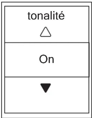 Bryton Aero 60 - Tonalité des touches - 1