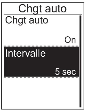 Bryton Aero 60 - Configuration du défilement automatique - 1