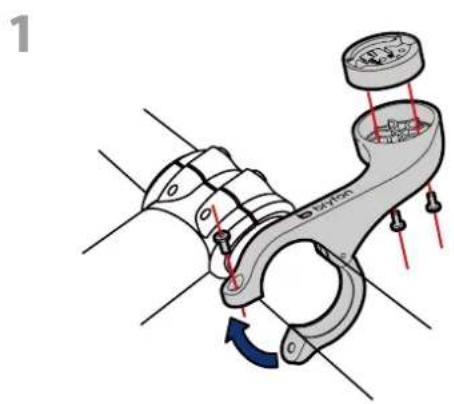 Bryton Rider 410 - Utilisation du support déporté pour monter le Rider (Optionnel) - 1