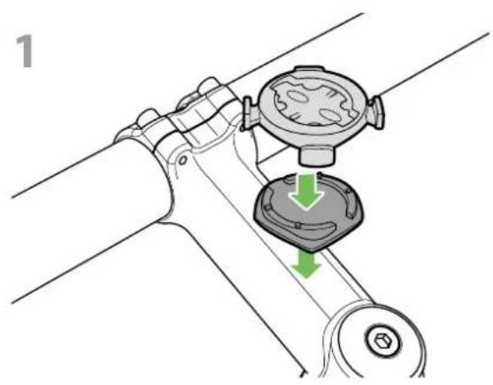 Bryton Rider 410 - Utilisation du support de vélo pour monter le Rider - 1