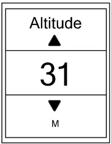Bryton Rider 410 - Altitude actuelle - 1