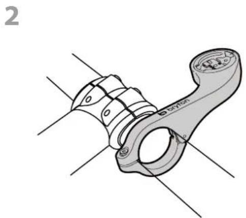 Bryton Rider 410 - Utilisation du support déporté pour monter le Rider (Optionnel) - 2