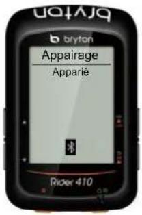 Bryton Rider 410 - Appairer votre appareil avec l'application Bryton Mobile - 6