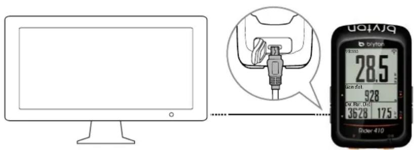 Bryton Rider 410 - Étape 1 : Recharger votre Rider 410 - 1