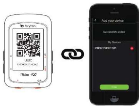 Bryton Rider 450 - REMARQUE : L'UUID est le numéro à 16 chiffres au dos de l'appareil. - 3