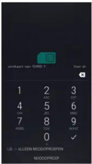Amplicomms PowerTel M9500 - Pincode van SIM-kaart invoeren - 1