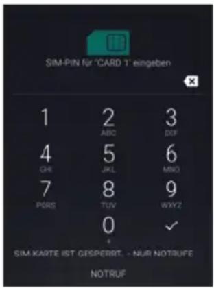 Amplicomms PowerTel M9500 - SIM-PIN eingeben - 1
